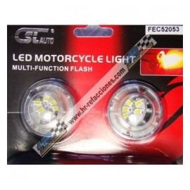 ACC ESTROBO  LED 2 PZAS BLANCO