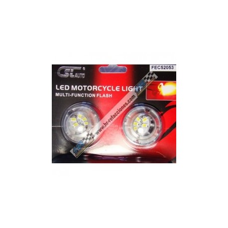 ACC ESTROBO  LED 2 PZAS BLANCO