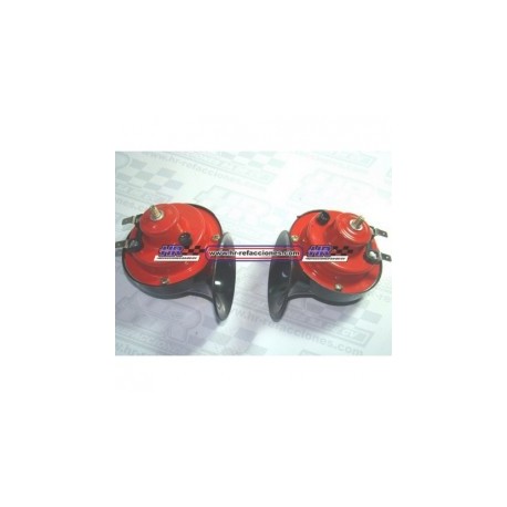 BOCINA CLAXON  CARACOL ROJA...